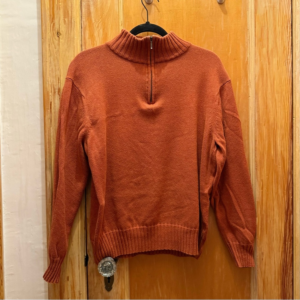 100% Cotton American-Made Quarter Zip Sweater